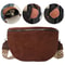 Fashion Suede Women Waist Bag Retro Half Moon Chest Bag With Wide Strap 1