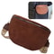 Fashion Suede Women Waist Bag Retro Half Moon Chest Bag With Wide Strap 2