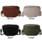 Fashion Suede Women Waist Bag Retro Half Moon Chest Bag With Wide Strap 4