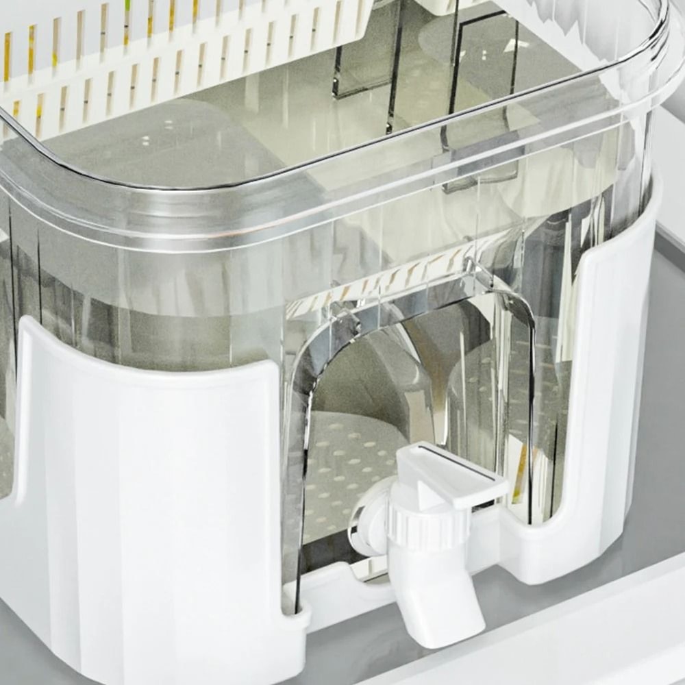 5L Refrigerator Juice Pitcher With Faucet And Bracket Cold Water And Beverage Dispenser 0