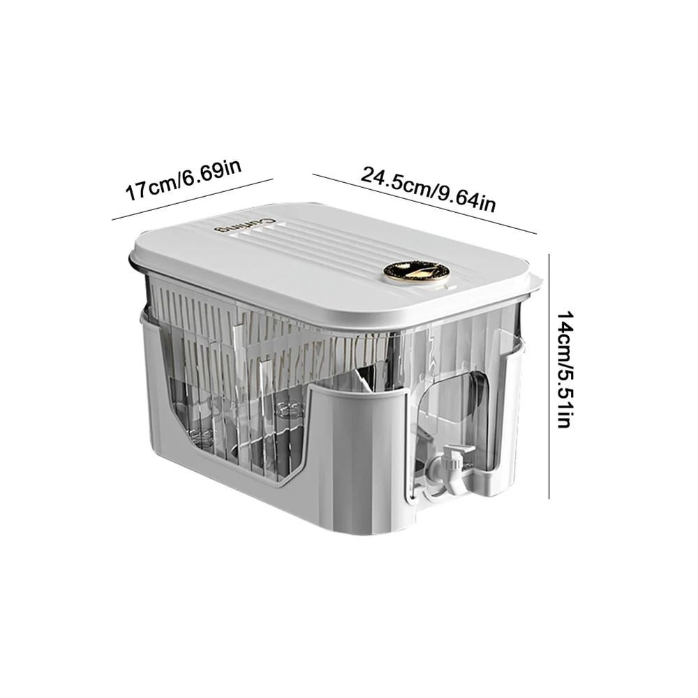 5L Refrigerator Juice Pitcher With Faucet And Bracket Cold Water And Beverage Dispenser 5