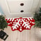 Christmas Imitation Cashmere Carpet Soft Non Slip Winter Bedroom Bathroom Foot Mat Home Decor Welco 0