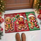 Christmas Carpet Gingerbread Man Doormat Soft Welcome Mat Living Room Rug For Bedroom Outdoor Home 4