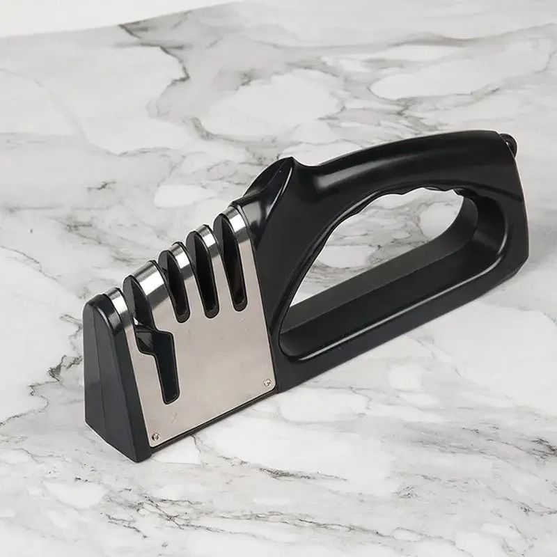 Kitchen 4 Segment Knife Sharpener Portable Non Slip Base Knife Sharpening Tool 1