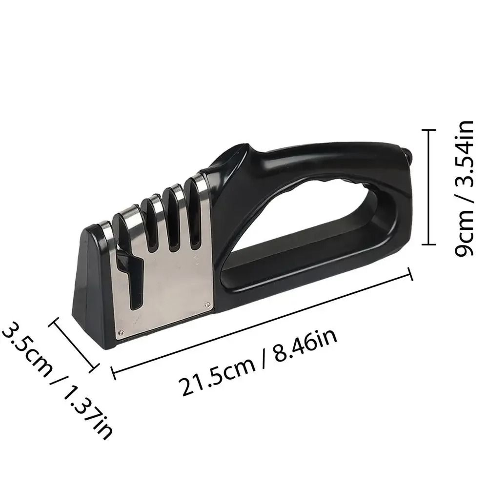 Kitchen 4 Segment Knife Sharpener Portable Non Slip Base Knife Sharpening Tool 6