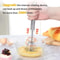 Semi Automatic Mixer Whisk Egg Beater Stainless Steel Manual Hand Mixer 2