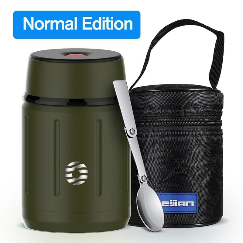 Food Thermos Vacuum Lunch Box Stainless Steel 750ML With Spoon 9
