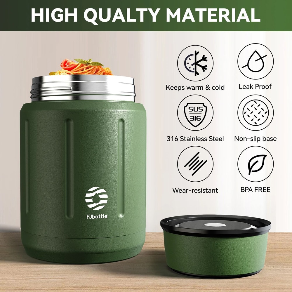 Food Thermos Vacuum Lunch Box Stainless Steel 750ML With Spoon 2