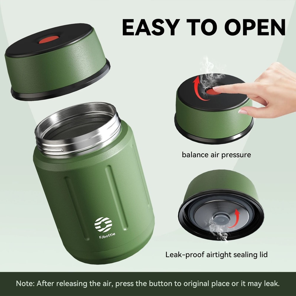 Food Thermos Vacuum Lunch Box Stainless Steel 750ML With Spoon 5