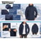 Men Hooded Full Zip Fleece Jacket 4