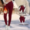 Women High Waist Fleece Lined Winter Leggings 5
