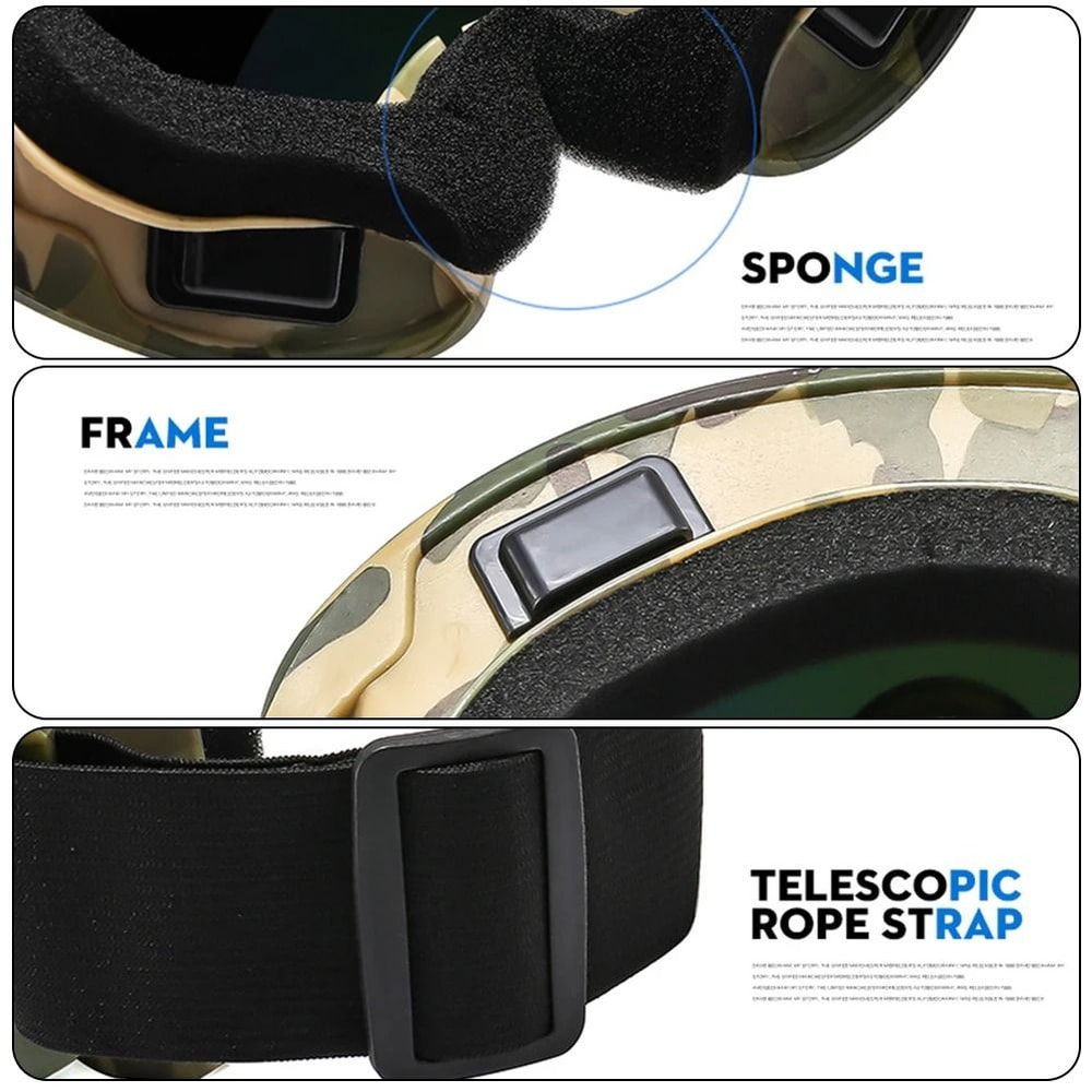 Large Frame Ski Goggles With Colorful Lens Anti Collision Anti Glare Outdoor Snow Goggles 4