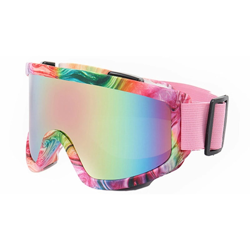 Large Frame Ski Goggles With Colorful Lens Anti Collision Anti Glare Outdoor Snow Goggles 7