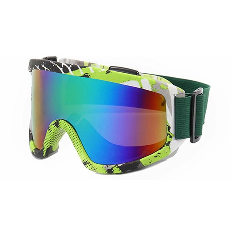 Large Frame Ski Goggles With Colorful Lens Anti Collision Anti Glare Outdoor Snow Goggles 8