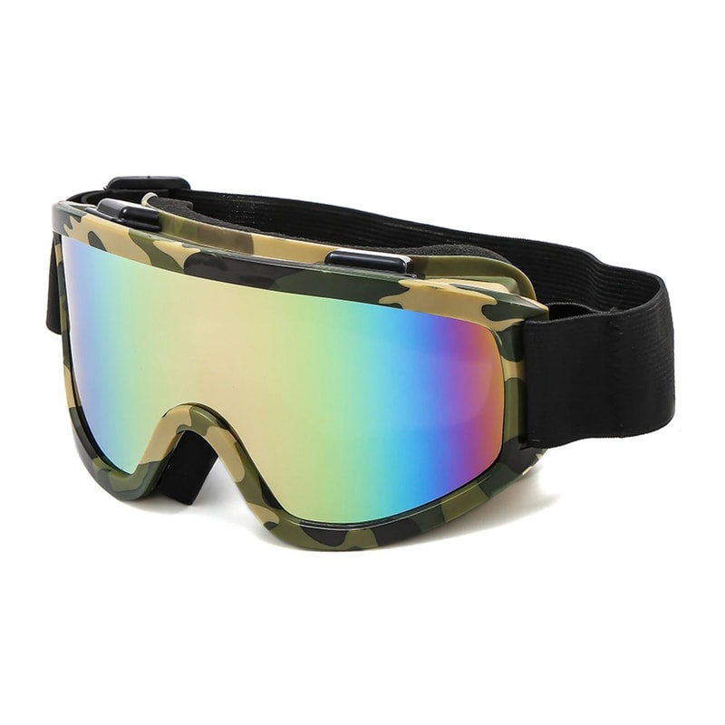 Large Frame Ski Goggles With Colorful Lens Anti Collision Anti Glare Outdoor Snow Goggles 11
