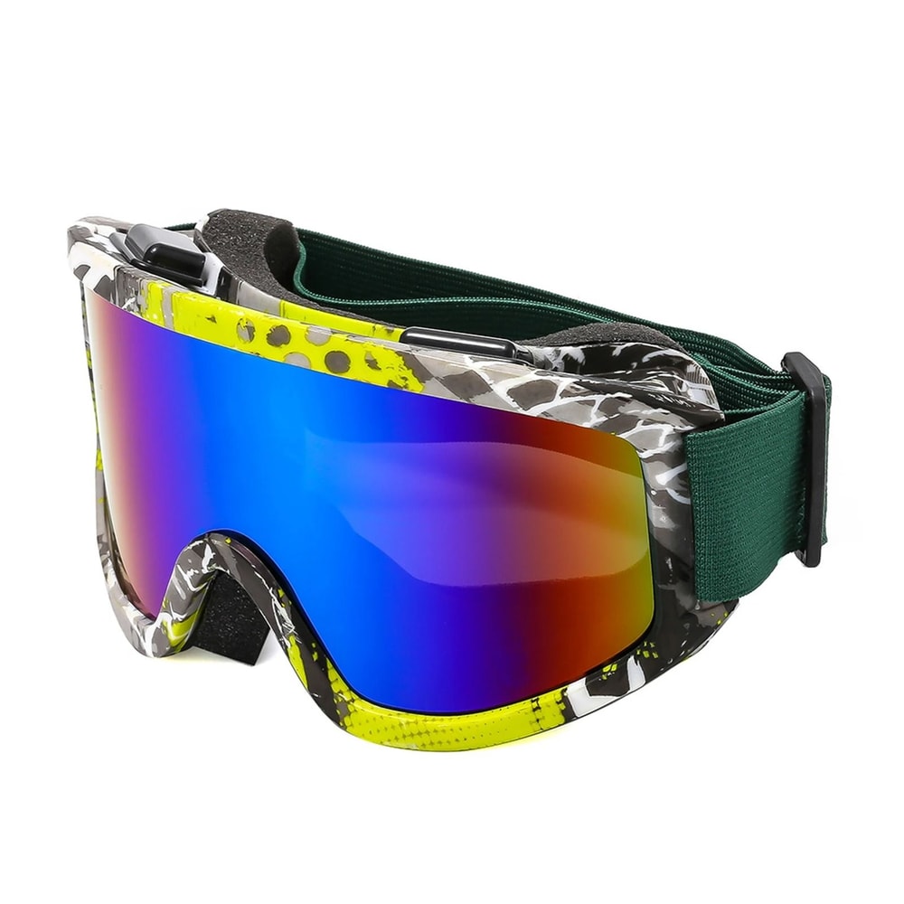 Large Frame Ski Goggles With Colorful Lens Anti Collision Anti Glare Outdoor Snow Goggles 19