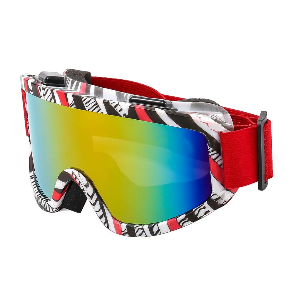 Large Frame Ski Goggles With Colorful Lens Anti Collision Anti Glare Outdoor Snow Goggles 20