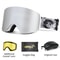 Professional Magnetic Ski Goggles With Quick Change Anti Fog Double Layer Lens 9