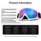 Windproof Anti Fog Ski Goggles With UV Protection For Winter Sports 4