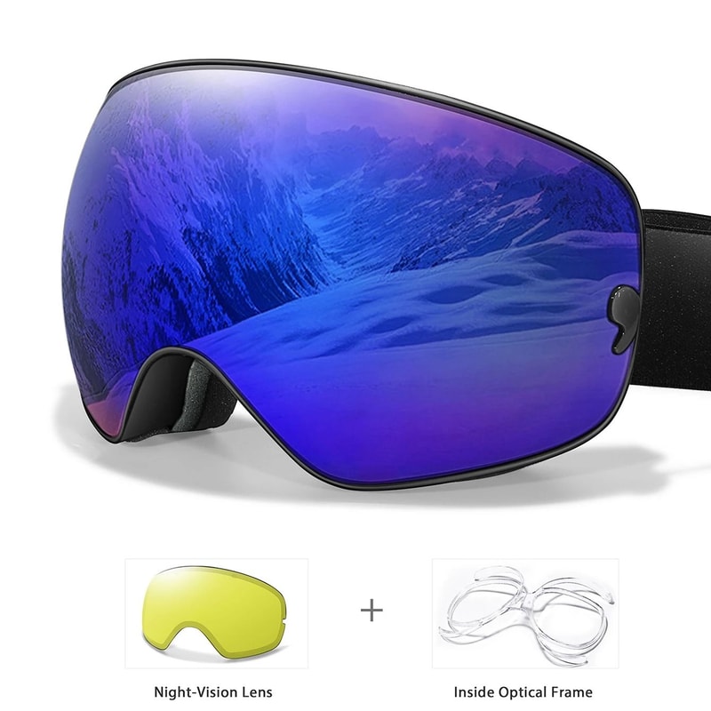 Anti Fog Ski Goggles With UV400 Protection And Night Lens 10