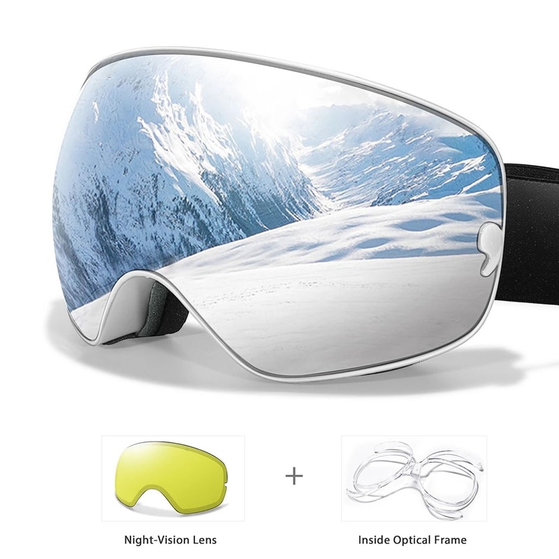 Anti Fog Ski Goggles With UV400 Protection And Night Lens 14