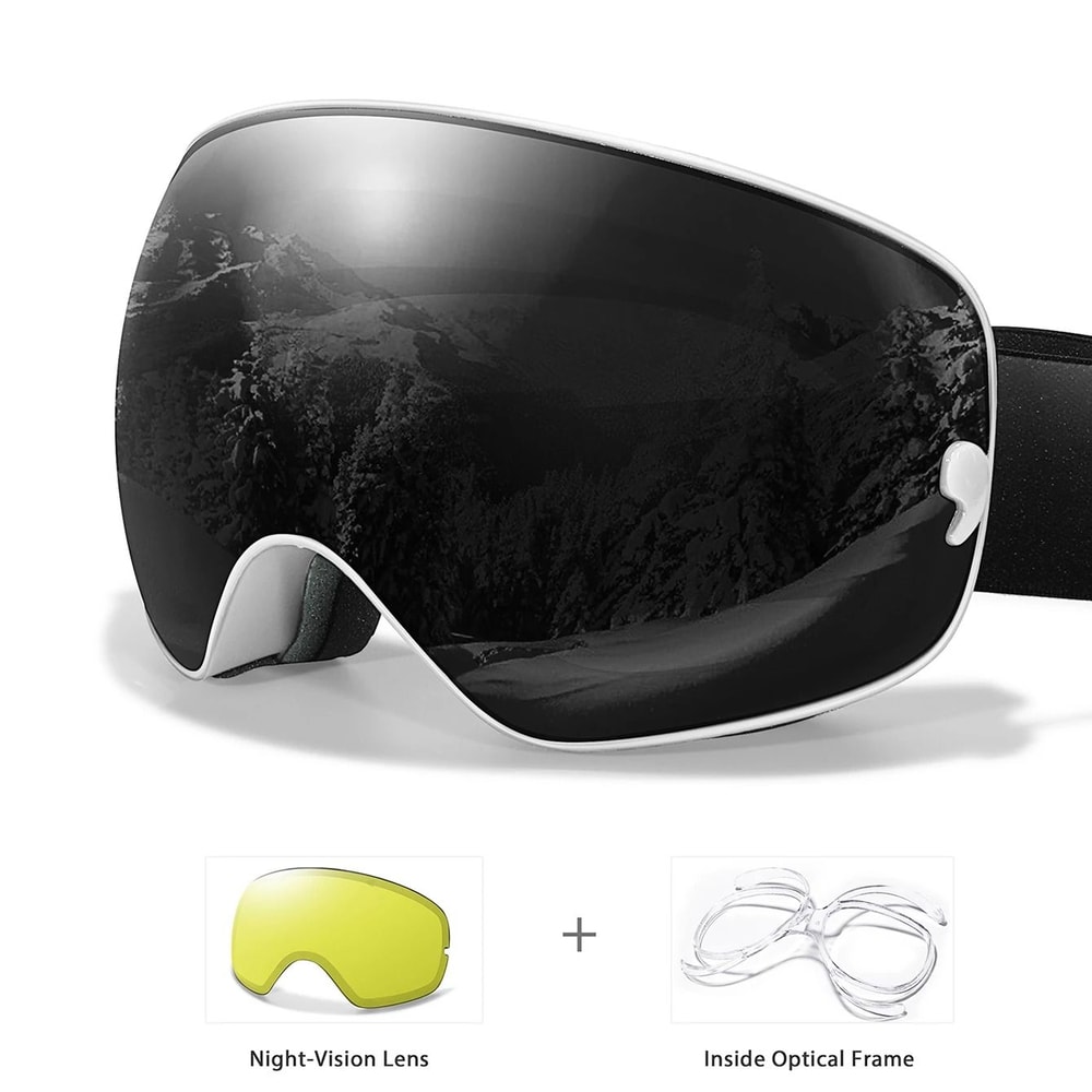 Anti Fog Ski Goggles With UV400 Protection And Night Lens 15