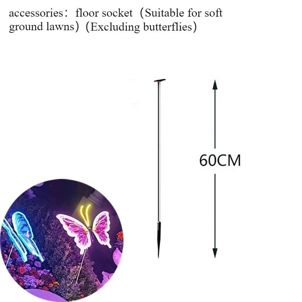 LED Butterfly Light With Dynamic Or Static Display For Outdoor And Home Decorations 10