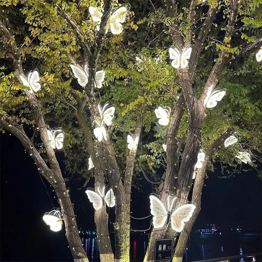 LED Butterfly Light With Dynamic Or Static Display For Outdoor And Home Decorations 4