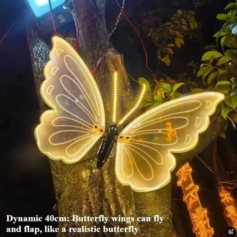 LED Butterfly Light With Dynamic Or Static Display For Outdoor And Home Decorations 8