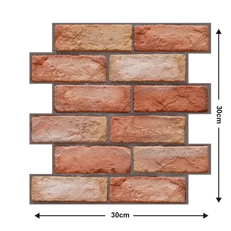3D Brick Wall Stickers Waterproof SelfAdhesive Panels For Home Decor 13