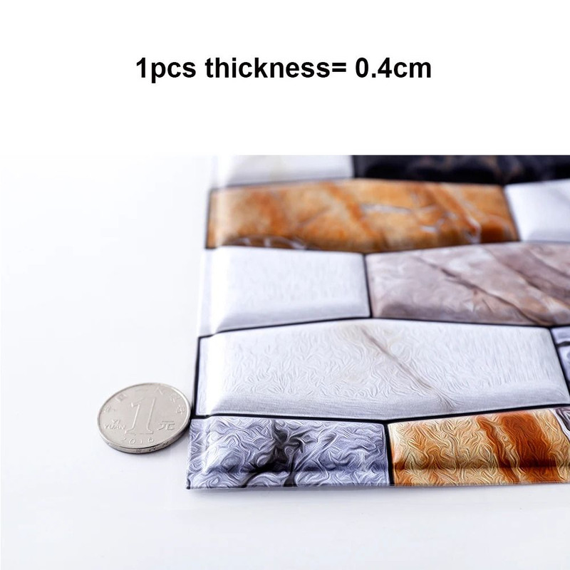 3D Brick Wall Stickers Waterproof SelfAdhesive Panels For Home Decor 6