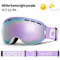 Anti Fog Ski Goggles Double Layer UV400 Wide View Snowboard Mask For Men And Women 18