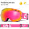 Anti Fog Ski Goggles Double Layer UV400 Wide View Snowboard Mask For Men And Women 21