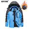 Mens Winter Ski Jacket Waterproof Warm Fleece Snow Coat Windproof Outdoor Parka 2