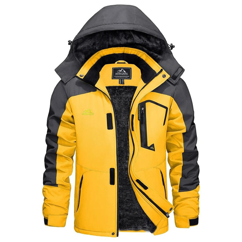 Mens Winter Ski Jacket Waterproof Warm Fleece Snow Coat Windproof Outdoor Parka 10