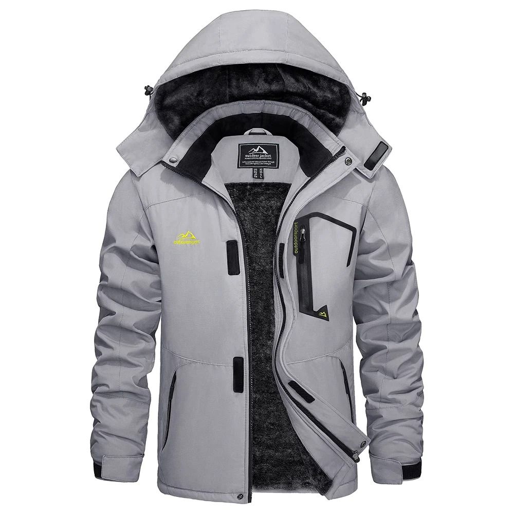 Mens Winter Ski Jacket Waterproof Warm Fleece Snow Coat Windproof Outdoor Parka 13