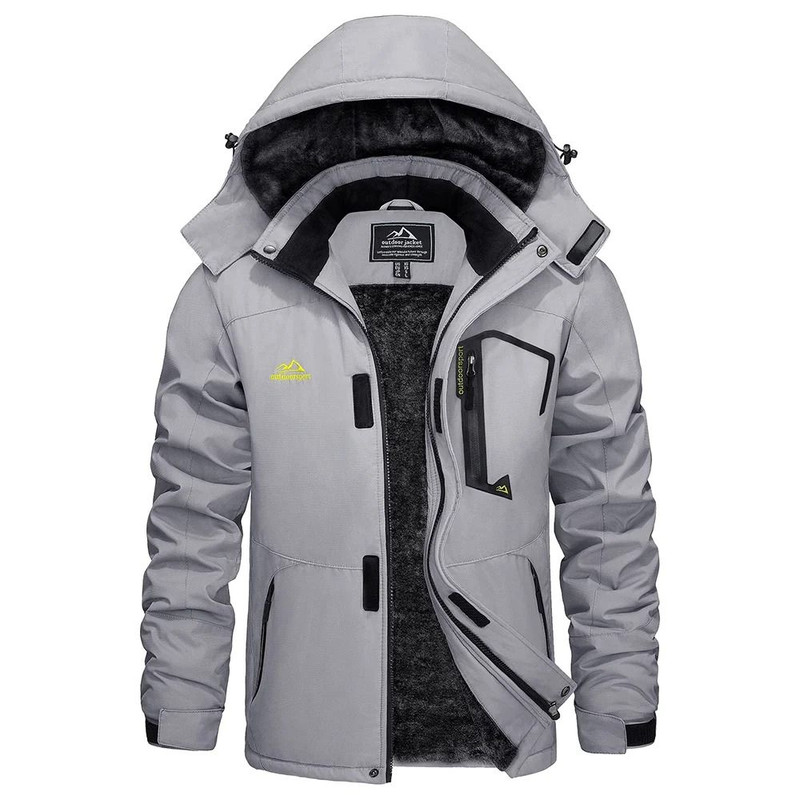 Mens Winter Ski Jacket Waterproof Warm Fleece Snow Coat Windproof Outdoor Parka 13
