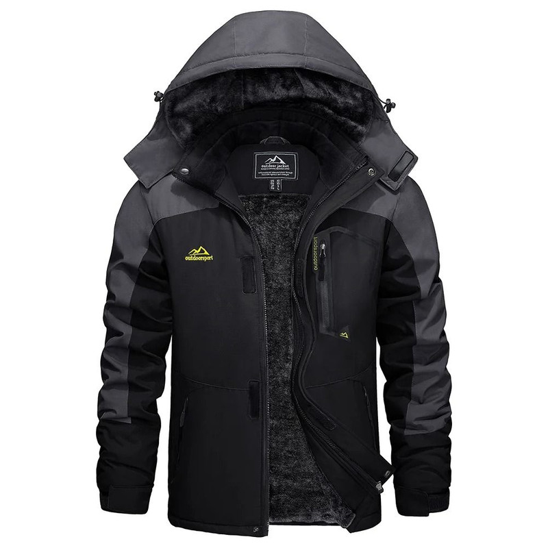 Mens Winter Ski Jacket Waterproof Warm Fleece Snow Coat Windproof Outdoor Parka 19