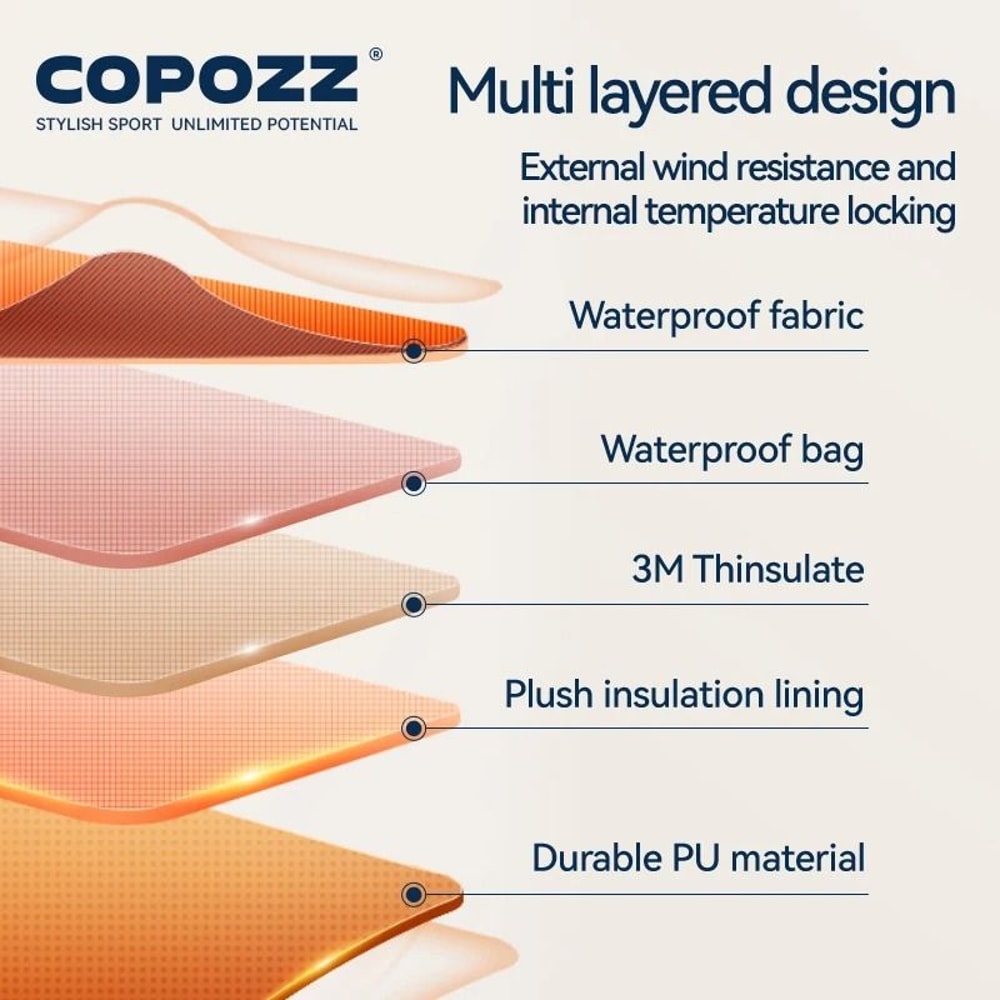 Thermal Waterproof Winter Ski Mittens With 3M Insulation 5