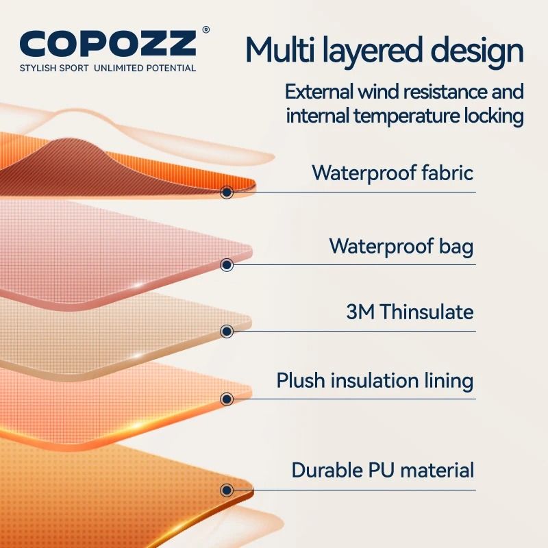 Thermal Waterproof Winter Ski Mittens With 3M Insulation 5