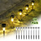Outdoor Solar Garden Pathway Lights Set 9