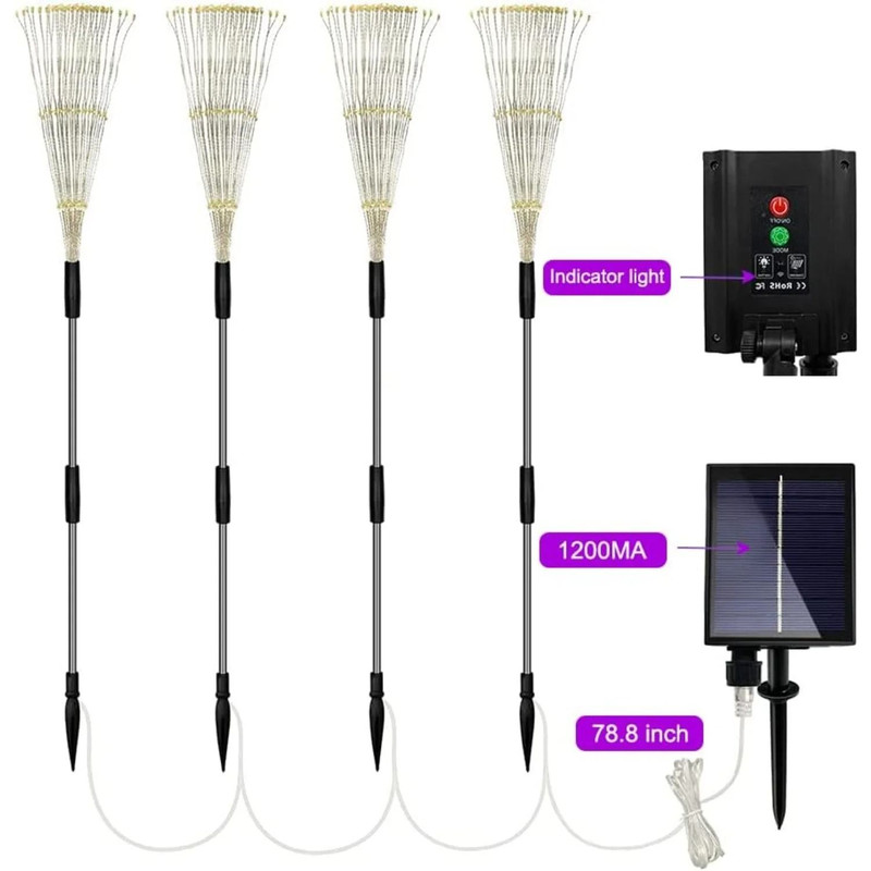 Solar Firework Garden String Lights Set 1