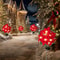 Solar Christmas Flower Garden Lights Set 3