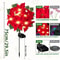 Solar Christmas Flower Garden Lights Set 4