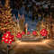Solar Christmas Flower Garden Lights Set 5