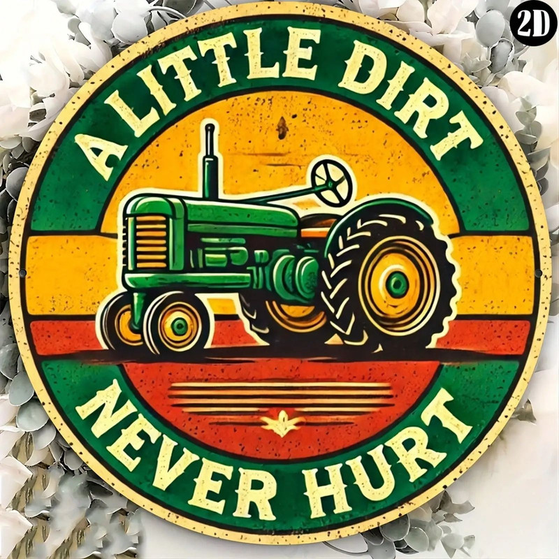 Vintage Tractor Metal Wall Sign 3
