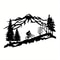 Mountain Forest Metal Wall Art 9