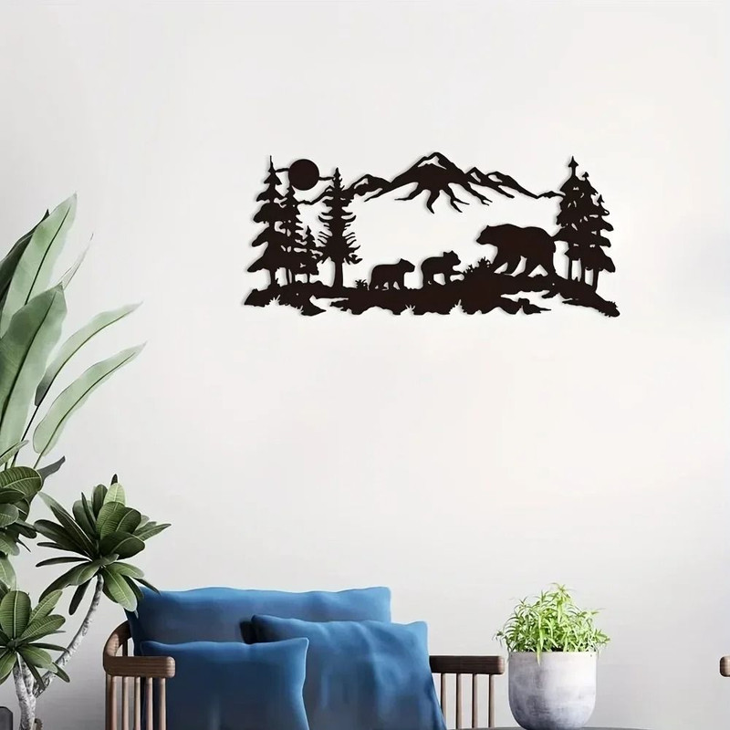 Mountain Forest Metal Wall Art 5