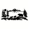Mountain Forest Metal Wall Art 8