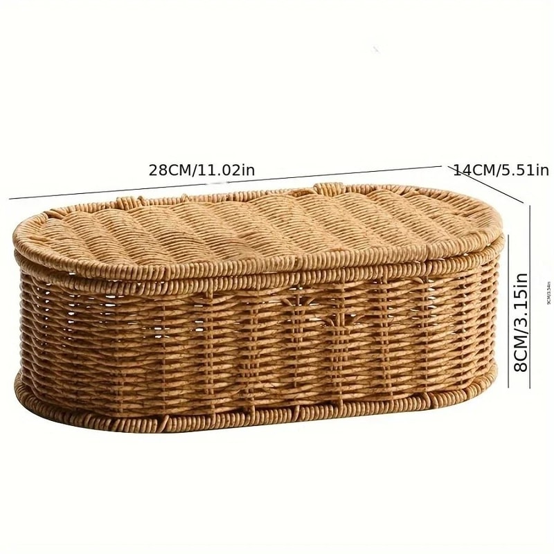 Bohemian Rattan Style Woven Storage Basket 3